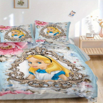 3 tk Printsess Alice Imedemaal Voodipesukomplekt Sisaldab 1 tekikotti ja 2 padjap&uuml;&uuml;ri, Mugav B071 135x200cm