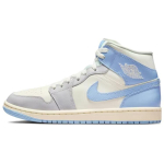 Air Jordan 1 Mid Psychic Blue Sail Coconut Milk Naiste tossud Neutral-Grey BQ6472-402 37.5 white