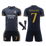 Laste Real Madrid Ronaldo Jalgpalli S&auml;rgi Komplekt Must 150-160cm Pol&uuml;ester Spordir&otilde;ivad 100-110 CM must
