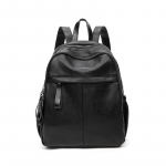 Suure mahutavusega seljakott Uus nais&uuml;li&otilde;pilase PU nahast seljakott Korea versioon v&auml;ike v&auml;rske mitmetaskuline k&auml;ekott 20-35L 26cm*13cm*33cm must