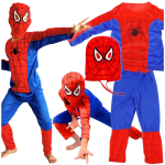 Spiderman Kost&uuml;&uuml;m Karnavaliks, Maskeerimiskost&uuml;&uuml;m, &Auml;mblikmehe Mask, Lapsed 3 &Uuml;hes M