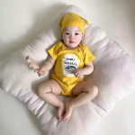 Vasts&uuml;ndinu Kombinesoon Kastmega Bodysuit M&uuml;tsiga Beebi Bodysuit Cosplay Beebi Kaksikud Punane Tomatikaste ja Kollane Sinep Kost&uuml;&uuml;m 0-2T 66 For 0-3M