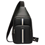 Bally Kirjalogo Identifitseerimine Vasikanahast Rinnakott Meeste kotid Must 6307876 Basic Set (Bag+Dust Bag)