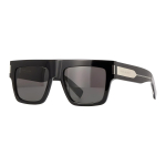 Saint Laurent ebakorrap&auml;rase raamiga p&auml;ikeseprillid logoga Meeste p&auml;ikeseprillid Mustad SL628001 55,Black gray