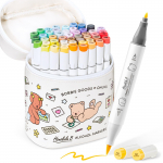 Ohuhu x Bobbie Goods Illustratsioonipintselots Peen 48 Professionaalne Markeri Komplekt Sisaldab 1 Blenderit Honolulu B Seeria Markereid, & Otsikuid, V&auml;rve, Pliiatsid,