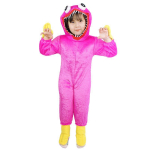 Riietu ja l&otilde;butse lastega Poppy Playtime Huggy Wuggy pidžaamad Cosplay kost&uuml;&uuml;mid Bodysuits! S roosa