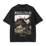 Burzum Blow The Trumpet Pesitud T-s&auml;rgid Streetwear Hip Hop Vabaaja T-s&auml;rgid Tees Meestele Naistele L&uuml;hikeste Varrukatega S