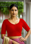 India Bollywood Valmis Bluus Naiste Peoasu Disainer Etniline Choli Kleit punane