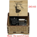 Puidust m&auml;ngukarp muusikakarp The Sound of Music Do-Re-Mi lauluga Vintage kingitus emale t&uuml;trele j&otilde;uludeks s&uuml;nnip&auml;evaks (as the picture,Small) beige