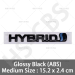 3D ABS H&Uuml;BRIID Logo K&uuml;lgtiiva Tagaluugi Embleem M&auml;rk Auto Kleebis Kleebised Priusile Camryle Crownile Aurisele Rav4-le Yaris L-ile Highlanderile Small Gloosy Silver white