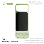 Mobiiltelefoni &uuml;mbris klaviatuuriga Magnetiline imemine K&otilde;ik-&uuml;hes telefoni&uuml;mbris Juhtmega v&auml;line klaviatuur iPhone 16 Pro Max 17 Pro Max jaoks black