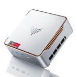 NiPoGi Mini PC Gamer AMD Ryzen R2544(4C/8T, kuni 3,7 GHz/4 MB L3-vahem&auml;lu)-8 GB RAM DDR4 256 GB SSD, Windows 11, Kolmekordne kuva