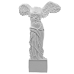 Samothrake tiivuline v&otilde;itluskuju Kipskuju Louvre'i Sisekujundus Figuur, Muuseum, (24 cm) [Kasutatud] valge