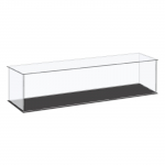 uxcell Akr&uuml;&uuml;lvitriin Plastikust karp Kuubikujuline hoiukarp L&auml;bipaistev V&auml;ike Kokkupandav Tolmukindel Vitriin Kollektsion&auml;&auml;ride esemetele 41x11x10.5cm