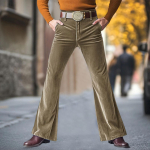 Meeste vintage 60ndate 70ndate kellukad Mugavad laieneva s&auml;&auml;rega p&uuml;ksid Retro riided meestele XL kohv