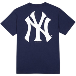 New Era New York Yankees Klassikaline NY Tagune Logo &Uuml;mmarguse Kaelusega Sirge T-s&auml;rk Unisex Topid Tumesinine 12711604 S