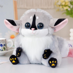22CM simulatsioon Lemur Plush loomade m&auml;nguasjad Realistlik armas t&auml;idetud ahv Fox Doll pehme padi lastele Poisid S&uuml;nnip&auml;ev Xmas Kingitused 22cm hall v&auml;rv