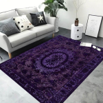 Lilla vintage boheemlasstiilis vaip Luksuslik klassikaline kodukaunistus libisemiskindel matt Sobib magamistubadesse ja elutubadesse 43X120CM