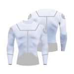 V&otilde;itmatu T-s&auml;rk Cosplay K&uuml;lmahoidev s&auml;rk Sukeldumine BJJ K&uuml;lmahoidev s&auml;rk Pikk L&uuml;hike varrukas R&otilde;ivad Mehed Naised Viltrumite J&otilde;usaali s&auml;rk Kost&uuml;&uuml;m L white