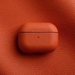 Melkco 100% Ehtne Veisenahast Kest Airpods Pro 3 2 Pro3 jaoks, Premium K&otilde;rvaklappide Kate AirPods 4 3 Pro 3 2 jaoks, &Auml;rikatted for airpods Pro 2 oranž