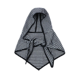 Naiste ruuduline kapuutsiga sall-poncho, multifunktsionaalne peakate-sall, 140&times;45cm pol&uuml;ester soe m&uuml;ts-sall s&uuml;gis-talvise mantli juurde L pruun