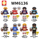 Philadelphia Eagles NFL Jalgpalli Minifiguuride Ehitusklotside M&auml;nguasi, Mini F&auml;nnide Kogutav Komplekt, Loov Kingitus WM6136(2327-2334) 8pcs