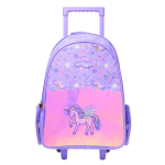 Smiggle S&auml;delev &Uuml;kssarvikuga Seljakott Lastele Armas Multikakujuline Koolikott Uue Aasta Kingitus Glossy wings unicorn trolley school bag (45*32cm)