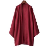 Meeste pikk &uuml;hev&auml;rviline jaapani kimono pont&scaron;o suvine vabaaja naiste Yukata Haori ranna must Hiyoshi s&auml;rgi jope XXXL veinipunane v&auml;rv