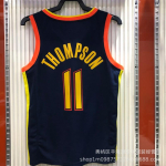 Meeste NBA Golden State Warriors Korvpallivorm Curry 30 Thompson 11 Tikitud Versioon Hingav Spordir&otilde;ivas XXL