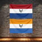 VOC Lipud Vaipkaunistus Punane Valge Sinine Oranž Hollandi Ida-India Kompanii Ajalooline Kodupeo Rippuv B&auml;nner 150X200CM