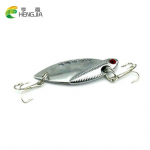 Hengjia 2Colors 10g/5cm Metal Vib Lure lusikas 8# kolmiku konksuga 1pc kuld