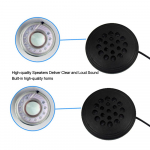 Juhtmega k&otilde;rvaklapid Mootorratta sisetelefoni kiiver Kvaliteetne 3,5 mm muusikapeakomplekt HD-ga k&auml;ed-vabad must