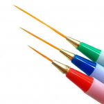 Vogue 3 tk/komplekt Nail Art peen lainer Disain Dekoratsioon Maalimine Joonis DIY pliiatsipintsel