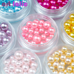 Artlalic 12tk S&auml;ravad Merineitsi helmed P&auml;rlid Nail Art Kaunistused Aksessuaarid Segasuuruses Ilu manik&uuml;&uuml;r