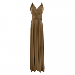 Seksikad naised Boho Maxi Club Kleit Sidemega Pikk Kleit Pidu Mitmesuunaline Pruutneitsid Convertible Infinity S pruun