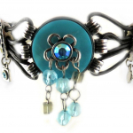 Les Tr&eacute;sors De Lily [E6663] - Bracelet Cr&eacute;ateur 'Colombine' Turquoise sinine
