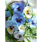 T&auml;ispuur ise teemantmaal Lillede &uuml;mmargune Teemanttikandid Ristpiste 20X30CM