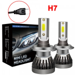2X H7 CAR LED esitulede komplekt 120W 26000LM lambipirn Xenon 6000K valge