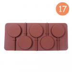 Silicone Candy Lollipop Mold &scaron;okolaadi-suhkruvorm pulgakommide koogi kaunistamiseks vormi k&uuml;psetust&ouml;&ouml;riist