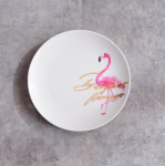 Uus Creative Flamingo Inglise taldrik lauan&otilde;ud Keraamiline taldrik Steak Plate Hommikus&ouml;&ouml;gitaldrik 8 inches