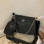 Moodsad lihtsad &otilde;lakotid naistele kaenlaalused Hobos k&auml;ekott veekindel nailonist sidurikomplekt 26*16*9cm must