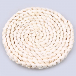 WCIC isolatsioonialuse matt Corn Peel Straw Weave Cup Coaster s&ouml;&ouml;gilaua matt P&otilde;letusvastane potihoidja Round 11cm