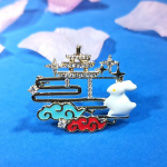 Blucome uue disainiga k&uuml;&uuml;liku pilvekujuline looma vasest pross &uuml;likonna salli m&uuml;tsin&otilde;eladele valge