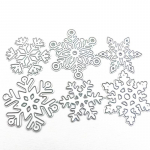 6 stiili J&otilde;ulud lumehelveste metallist l&otilde;ikevormid Scrapbooking fotode stantsitud reljeefl&otilde;ikur Kaunistus