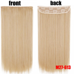 XINRAN 22-tolline mood naiste juuksepikendus, k&otilde;rge temperatuuriga vastupidav s&uuml;nteetiline laineline klambriteta pikkade juustega n&auml;htamatu &otilde;ngen&ouml;&ouml;ri parukas 16inches