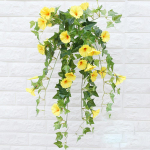 Avaleht Sein Garland v&otilde;ltssiidist Morning Glory kunstlillede viinapuu ripptaim roosa punane v&auml;rv