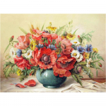 DIY 3D Teemantmaali Vaas Tikand Rist k&auml;sit&ouml;&ouml; Stitch Kodukaunistus Full Round 20x25CM