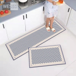 Retro malelaua pikad matid k&ouml;&ouml;gis 40x60cm 40x120cm 2 tk K&ouml;&ouml;gis jooksva vaip pestav imav vannitoamattide komplektid 40x60cm+40x120cm