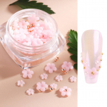 Lillek&uuml;&uuml;nte kivist akr&uuml;&uuml;lk&uuml;&uuml;nte kunstitarbed koos p&auml;rlitega manik&uuml;&uuml;riga DIY k&uuml;&uuml;nekaunistused roosa