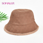 SOMALER Talvised soojad &auml;mbrik&uuml;barad naistele Harajuku koppk&uuml;bar Solid Fishing Fisherman M&uuml;ts S&uuml;gistalvine lambavillane v&auml;listingimustes soe Panama m&uuml;ts naistele kaamel